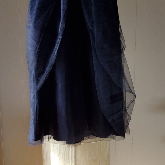 RALPH LAUREN Blue Pleated Tulle Evening dress - Picture 8 of 13